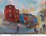 Dance of Light at Victoria Street, Oil on Canvas